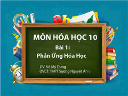 Phản ứng hóa học