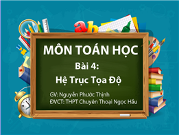 Hệ trục tọa độ