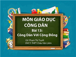 Công dân với cộng đồng