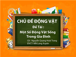 Một Số Động Vật Sống Trong Gia Đình