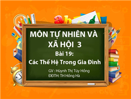 Các Thế Hệ Trong Gia Đình