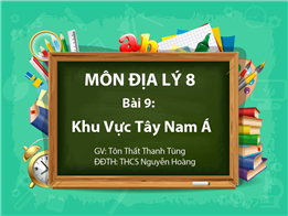 Khu Vực Tây Nam Á