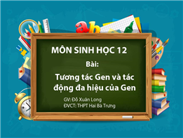 Tương tác Gen và tác động đa hiệu của Gen