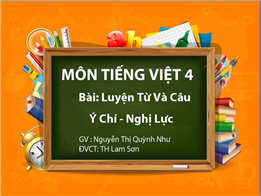 Ý chí - nghị lực