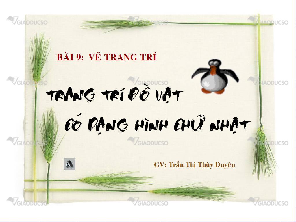 Giáo Dục Số - Trang Trí Đồ Vật Có Dạng Hình Chữ...