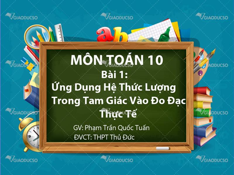 Ứng Dụng Hệ Thức Lượng Trong Tam Giác: Từ Lý Thuyết Đến Thực Tiễn